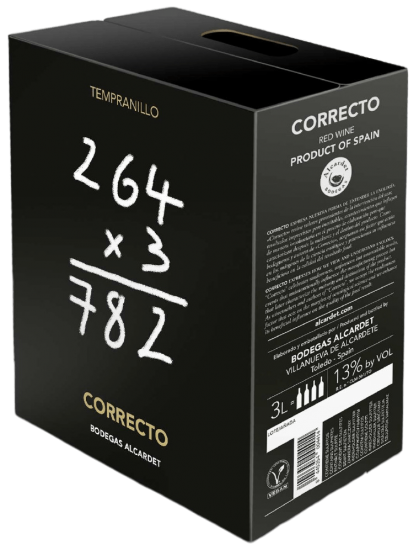 Vang đỏ Tây Ban Nha - CABERNET SAUVIGNON - Hiệu CORRECTO 3L